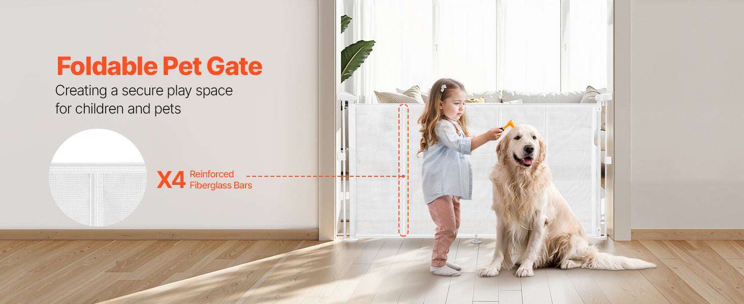 Retractable Baby Gate for Stairs & Doorways Extends Up to 110” Wide-71 inch Black / United States
