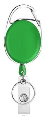 Retractable Badge Reel Holder – Heavy-Duty Metal Design-White 2pcs