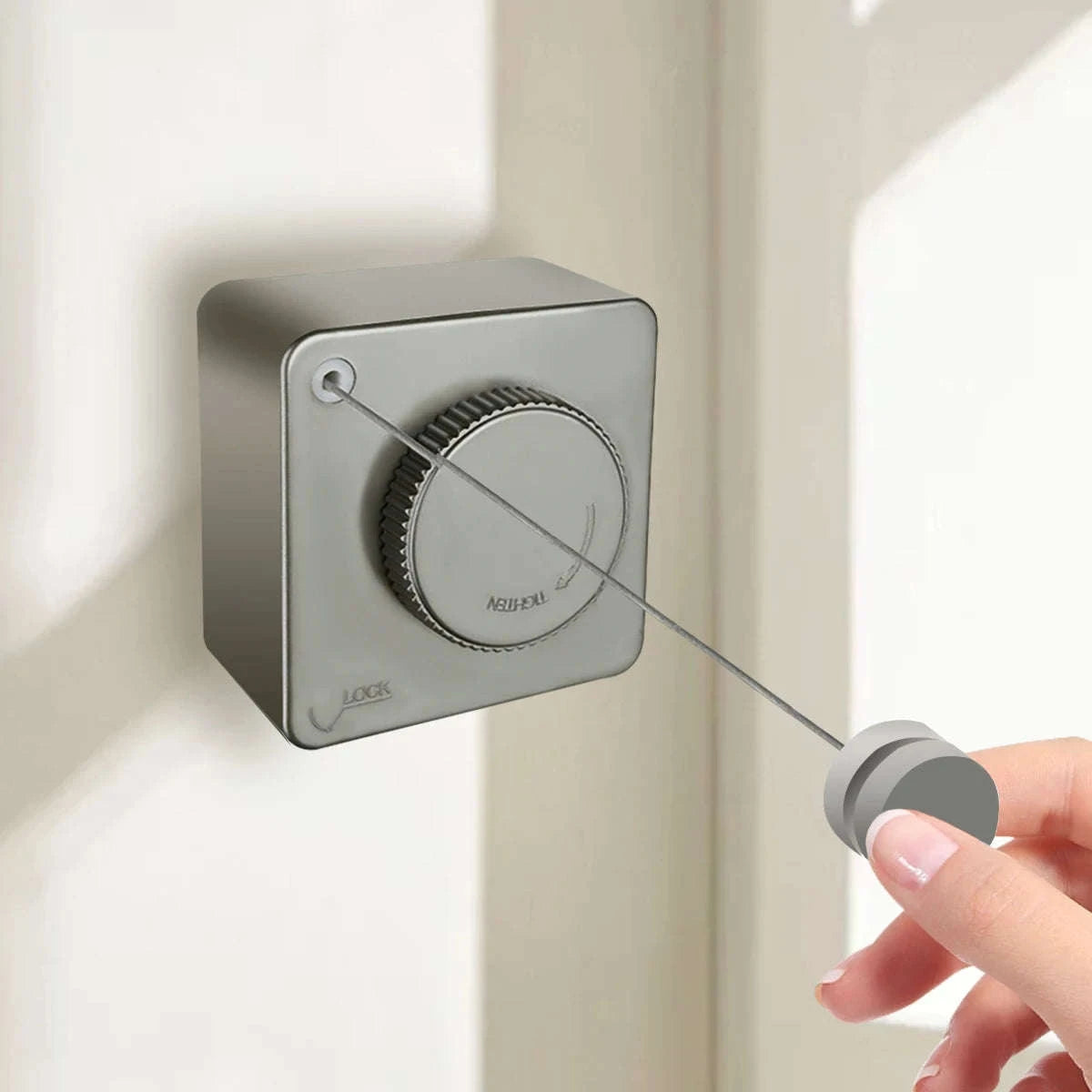 Retractable Clothesline Wall Mounted Drying Rope Up to 9m-1pcs / United States