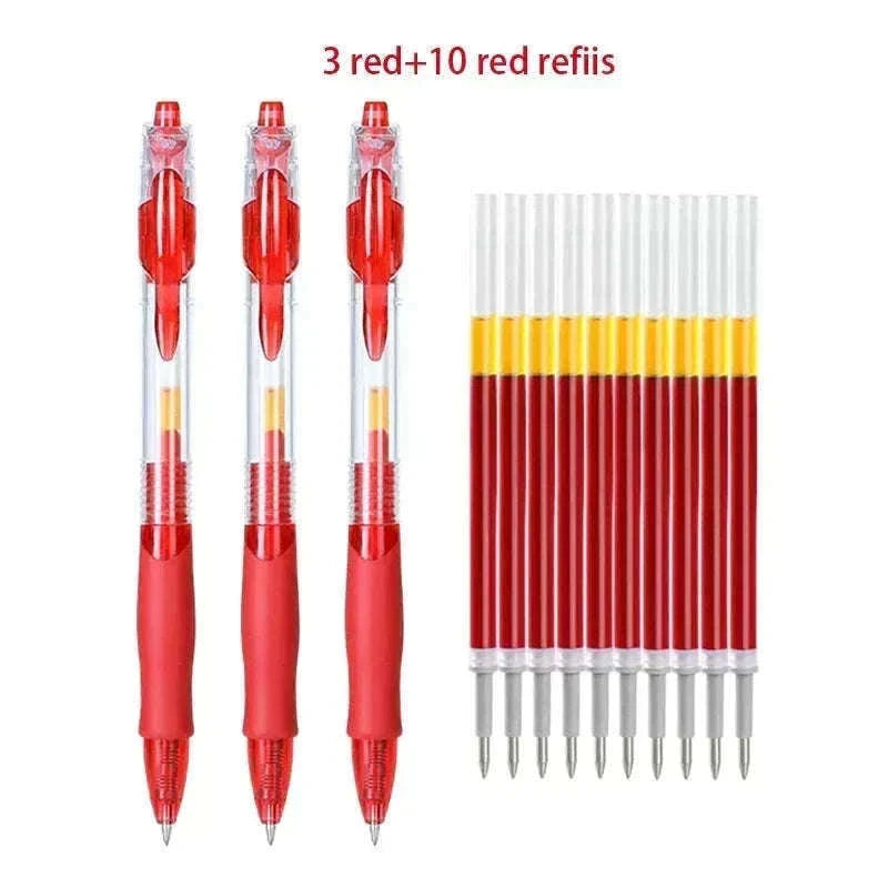 Retractable Gel Pens Set with Smooth 0.5mm Gel Ink-6 Blue pen