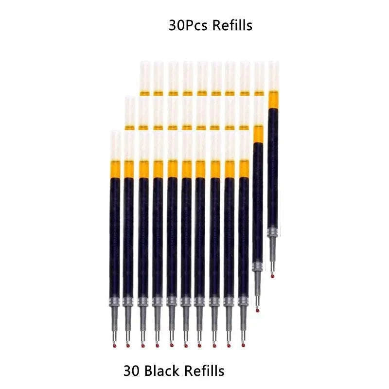 Retractable Gel Pens Set with Smooth 0.5mm Gel Ink-6 Blue pen