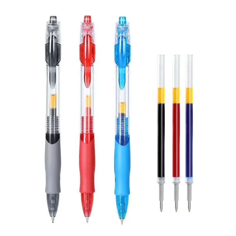 Retractable Gel Pens Set with Smooth 0.5mm Gel Ink-6 Blue pen
