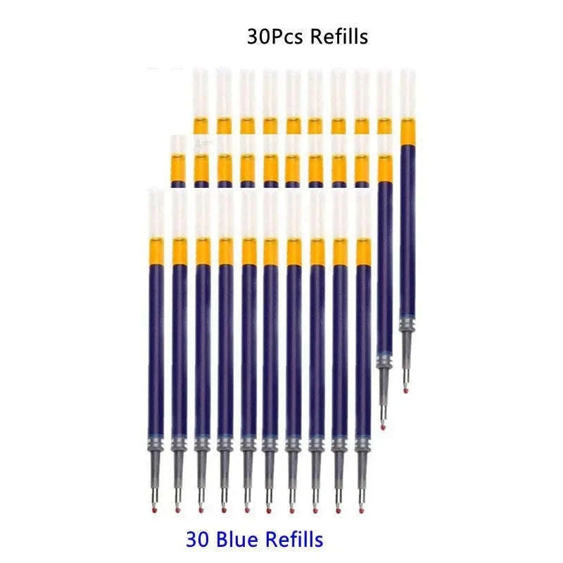 Retractable Gel Pens Set with Smooth 0.5mm Gel Ink-6 Blue pen