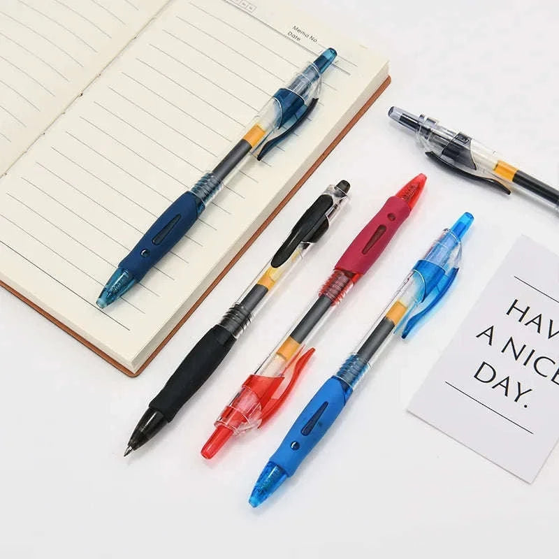 Retractable Gel Pens Set with Smooth 0.5mm Gel Ink-6 Blue pen