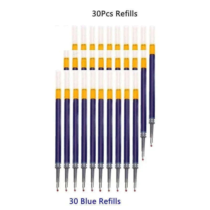 Retractable Gel Pens Set with Smooth 0.5mm Gel Ink-6 Blue pen