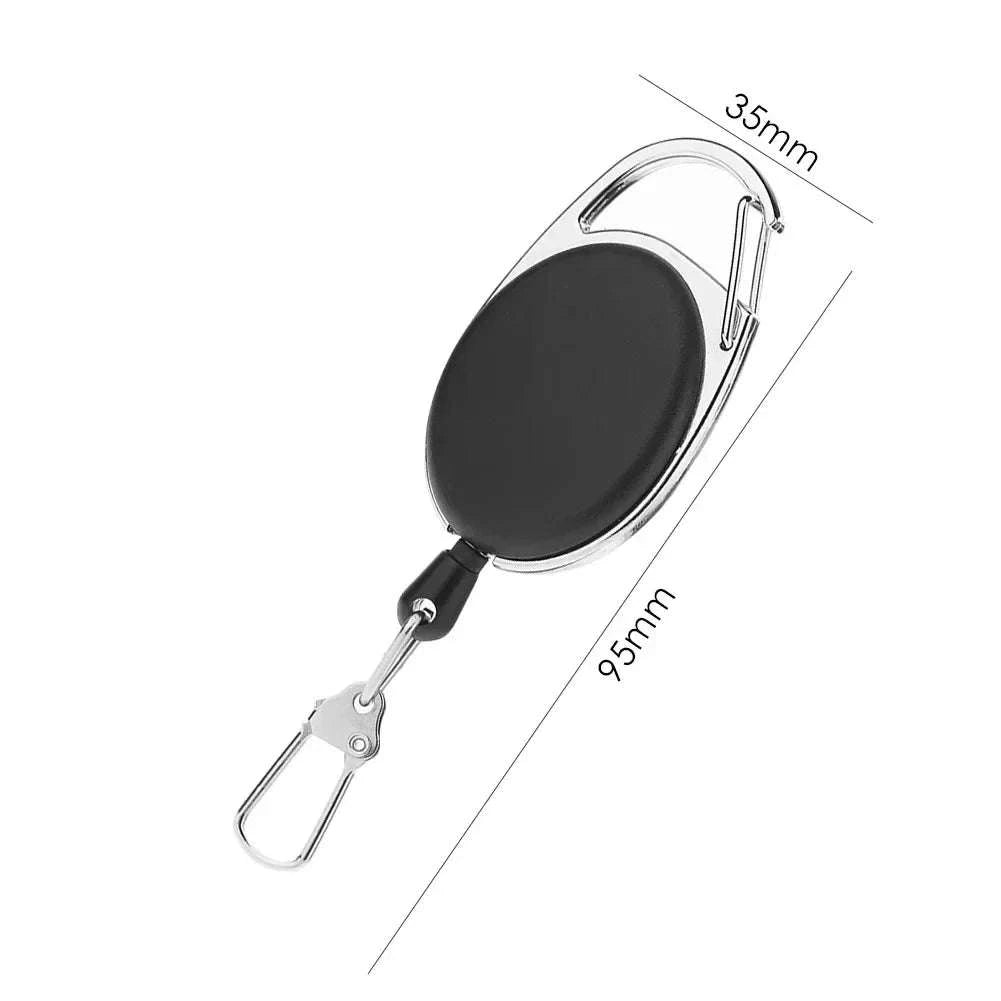 Retractable Key Chain Reel Badge Holder with Quick Release Clip-6pcs / Germany