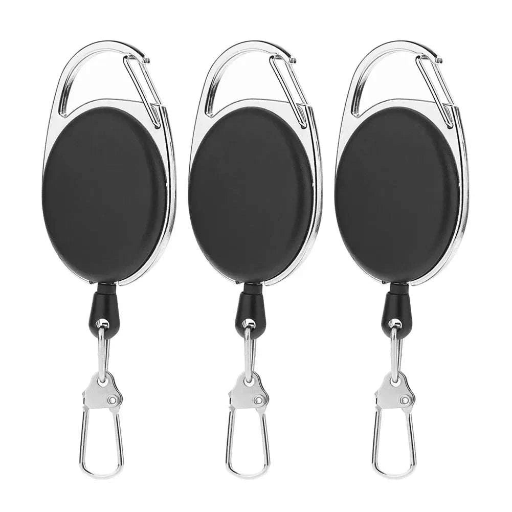 Retractable Key Chain Reel Badge Holder with Quick Release Clip-6pcs / Germany