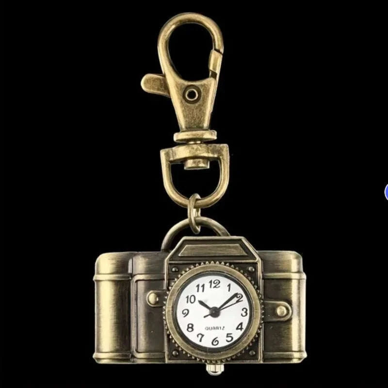 Retro Camera Keychain Watch Pendant-P959 / CHINA
