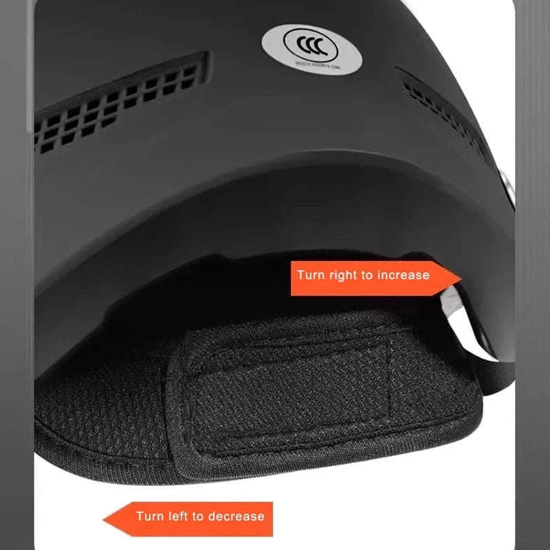 Retro Half Motorcycle Helmet Lightweight ABS Safety Helmet-black