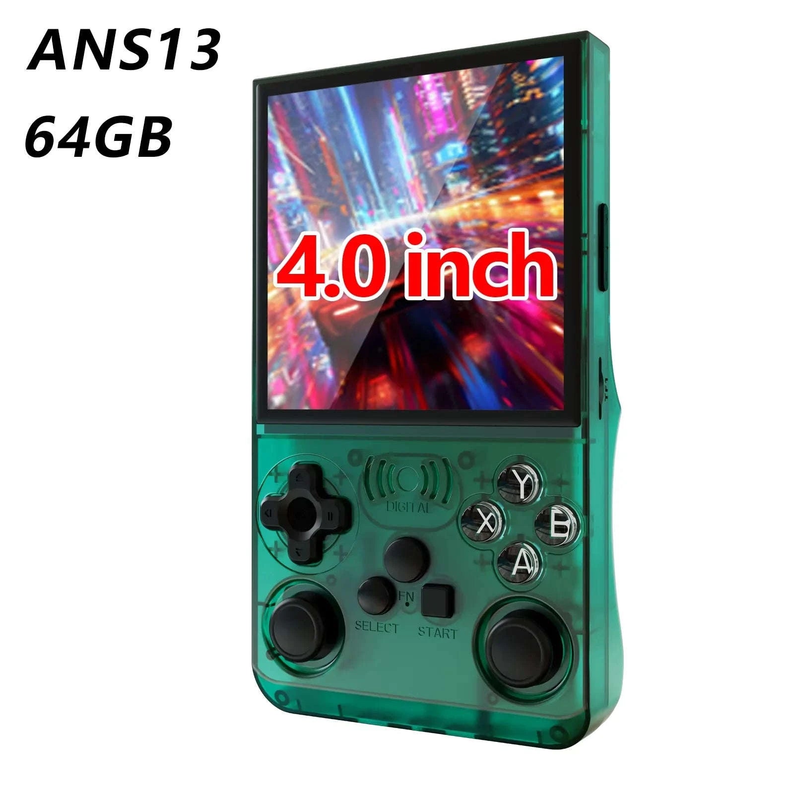 Retro Handheld Video Game Console 4.0 Inch IPS Screen 16000 Games Linux Portable Pocket Player-PURPLE / United States