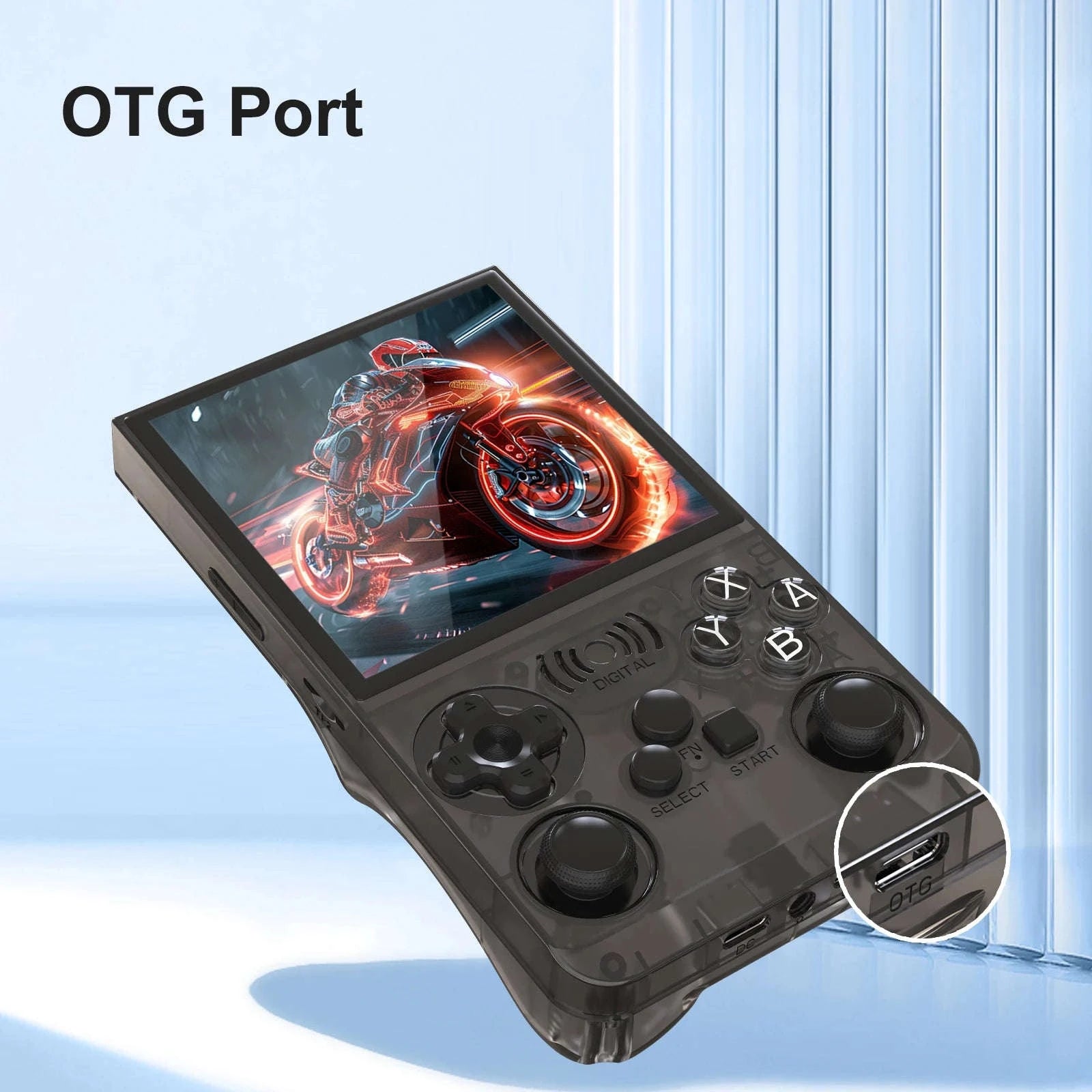 Retro Handheld Video Game Console 4.0 Inch IPS Screen 16000 Games Linux Portable Pocket Player-PURPLE / United States
