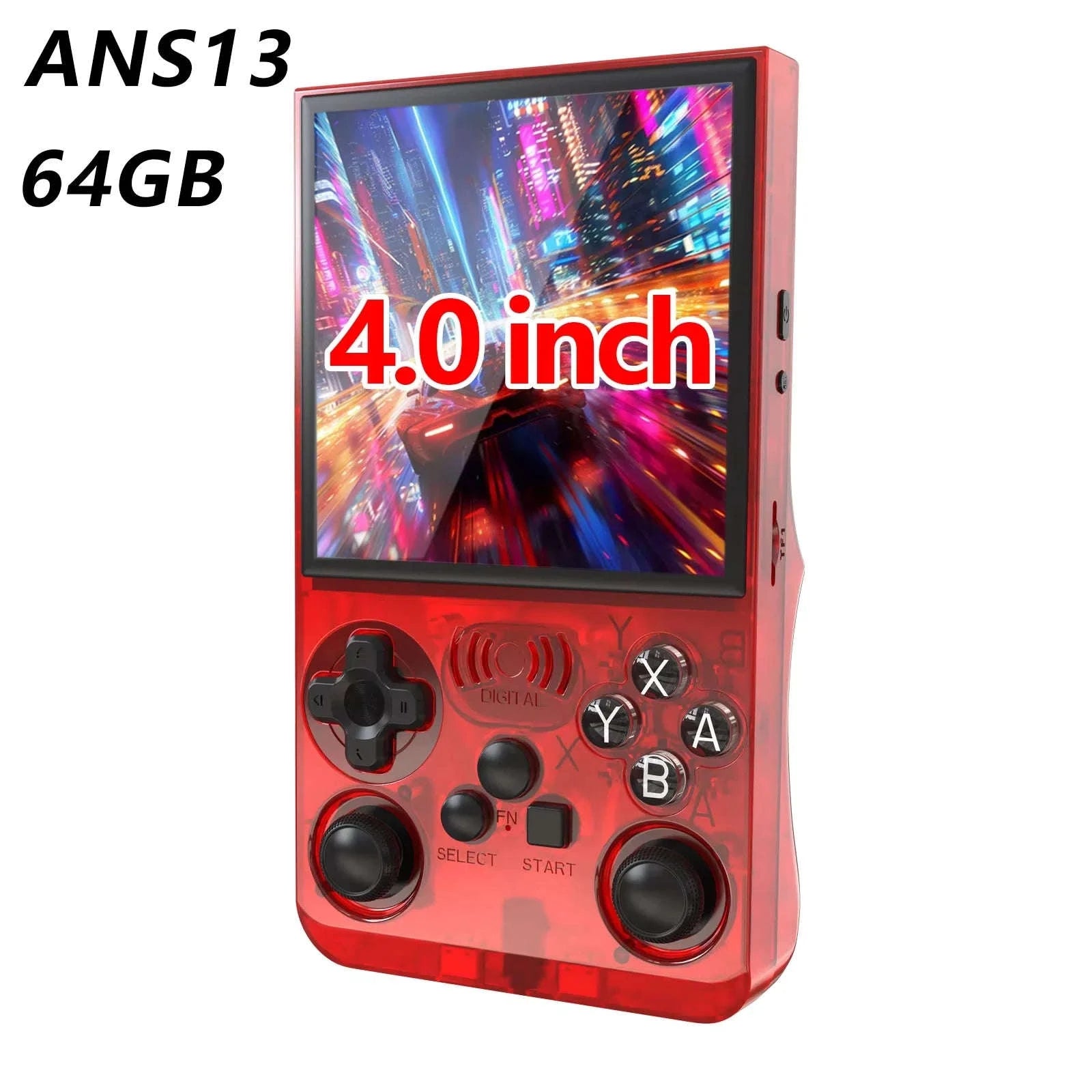 Retro Handheld Video Game Console 4.0 Inch IPS Screen 16000 Games Linux Portable Pocket Player-PURPLE / United States