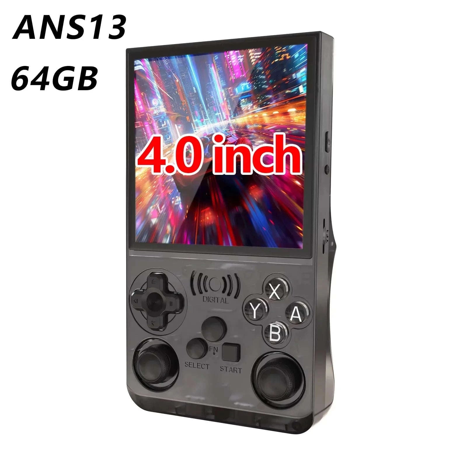 Retro Handheld Video Game Console 4.0 Inch IPS Screen 16000 Games Linux Portable Pocket Player-PURPLE / United States
