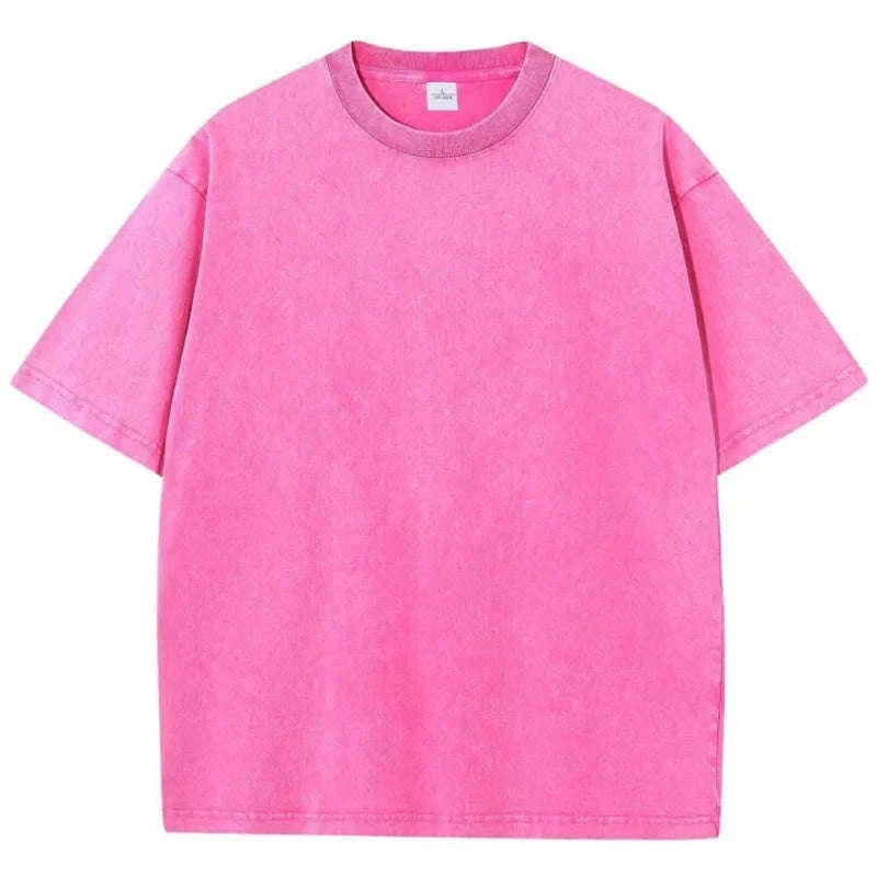 Retro Heavyweight T-Shirt-Gray / S 45-55KG