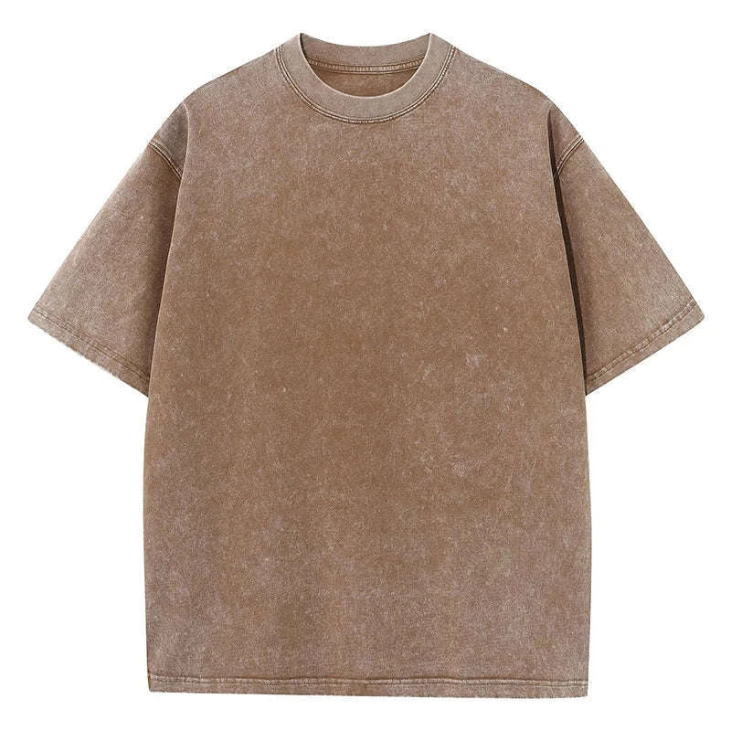 Retro Heavyweight T-Shirt-Gray / S 45-55KG