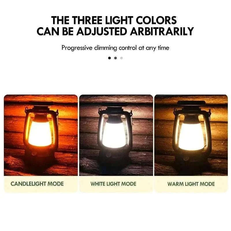 Retro Horse LED Lantern for Warm Home and Outdoor Lighting-800mAh LY16A