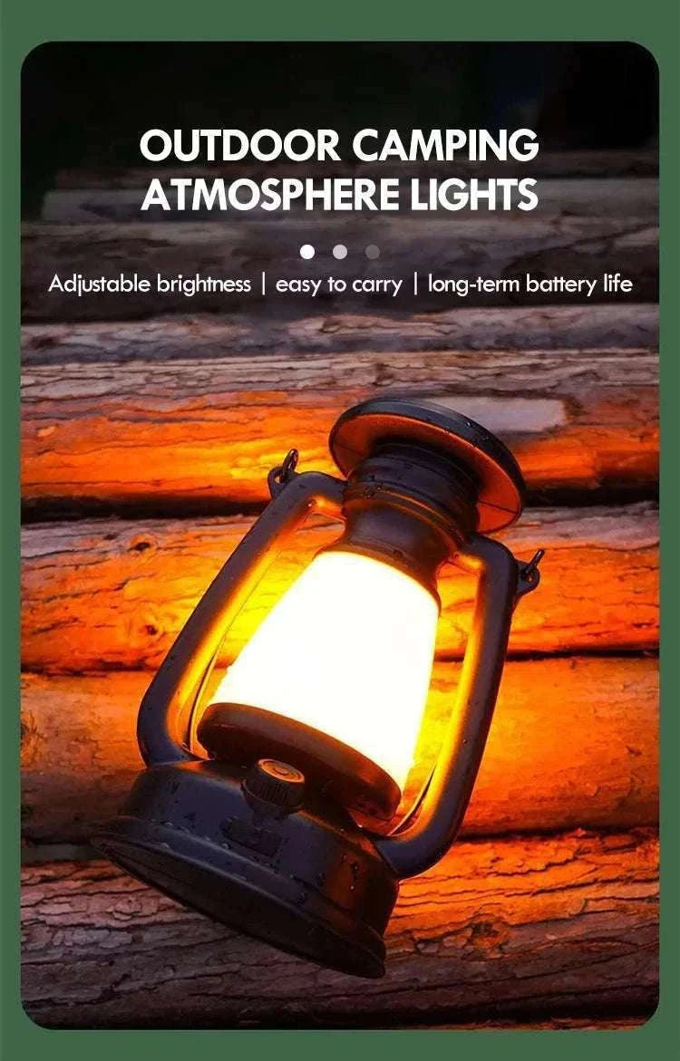 Retro Horse LED Lantern for Warm Home and Outdoor Lighting-800mAh LY16A