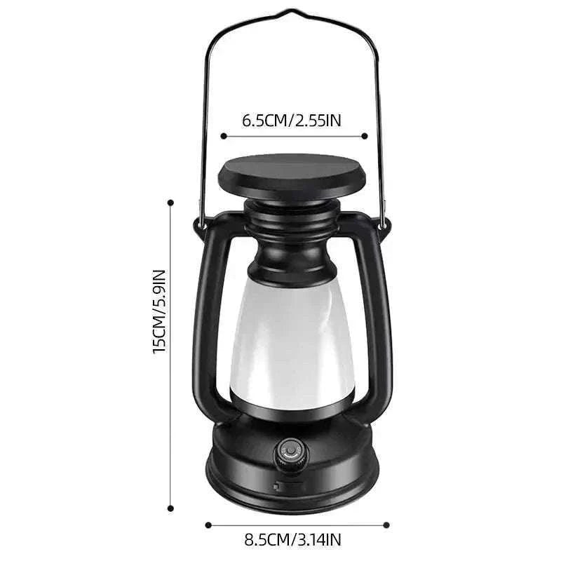Retro Horse LED Lantern for Warm Home and Outdoor Lighting-800mAh LY16A