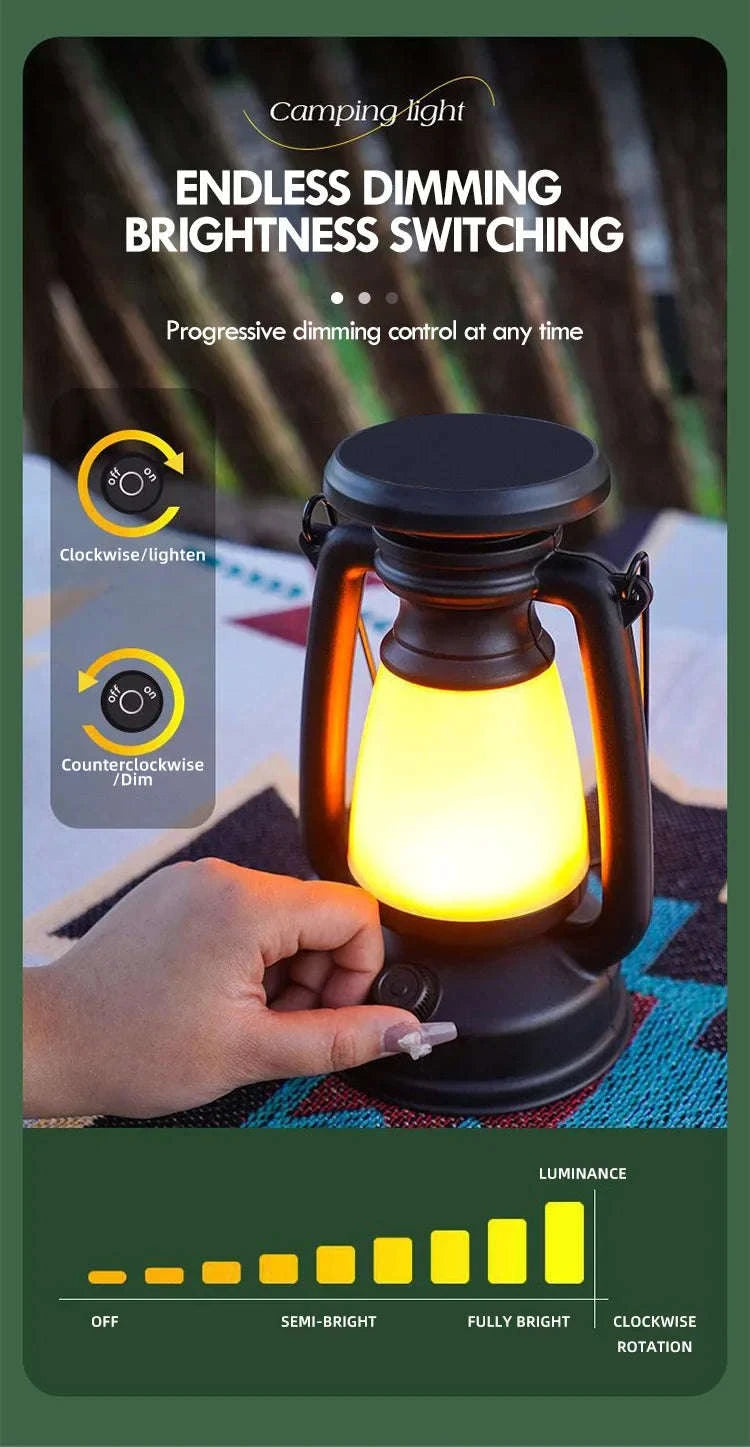 Retro Horse Light LED Lantern for Home and Outdoor Decor-800mAh LY16A