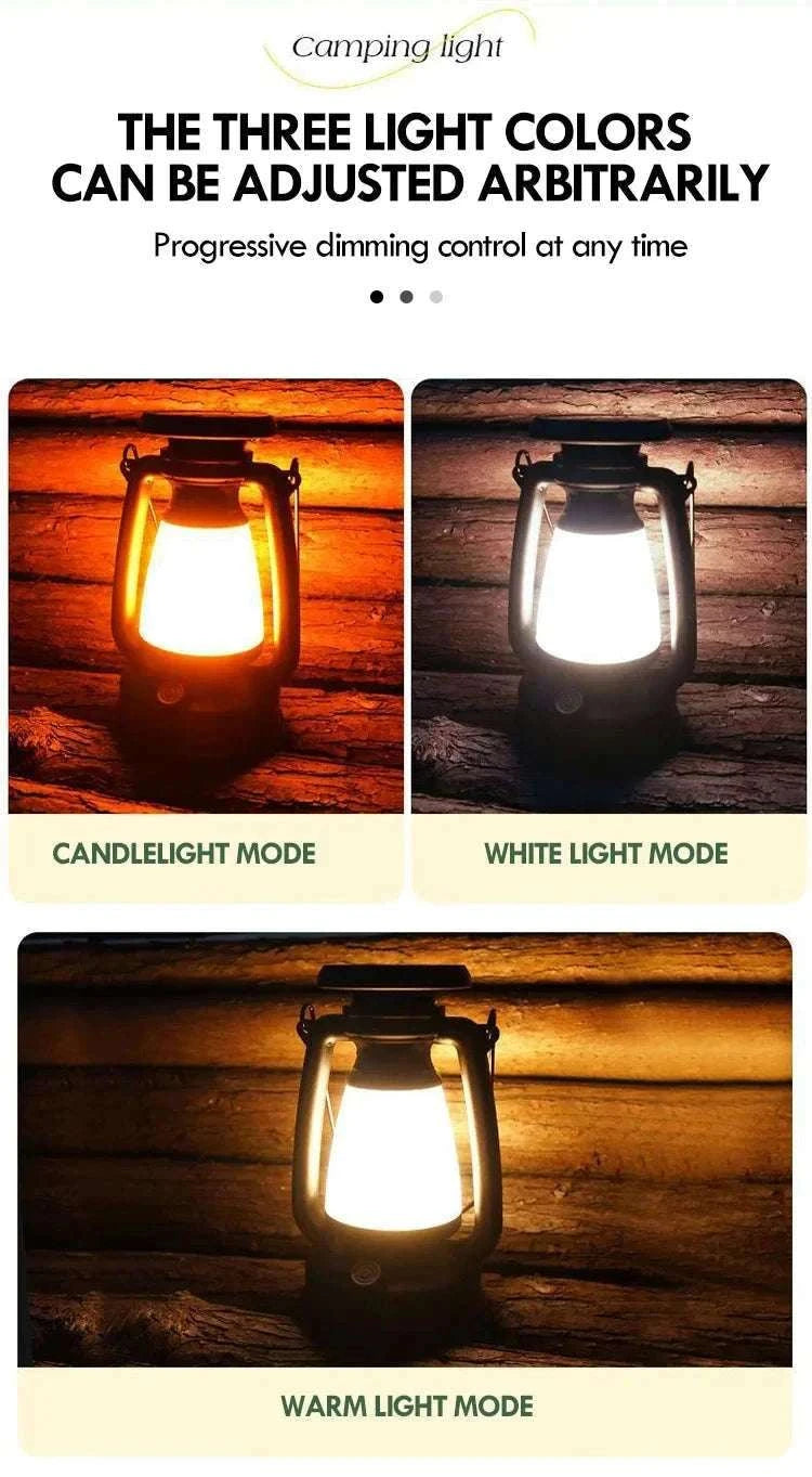 Retro Horse Light LED Lantern for Home and Outdoor Decor-