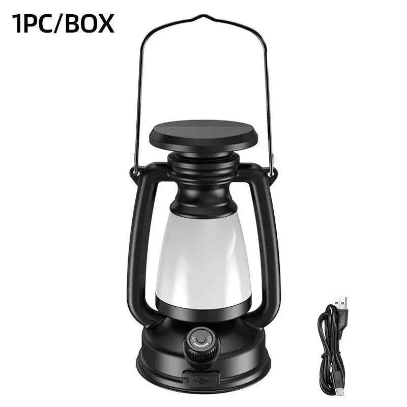 Retro Horse Light LED Lantern for Home and Outdoor Decor-