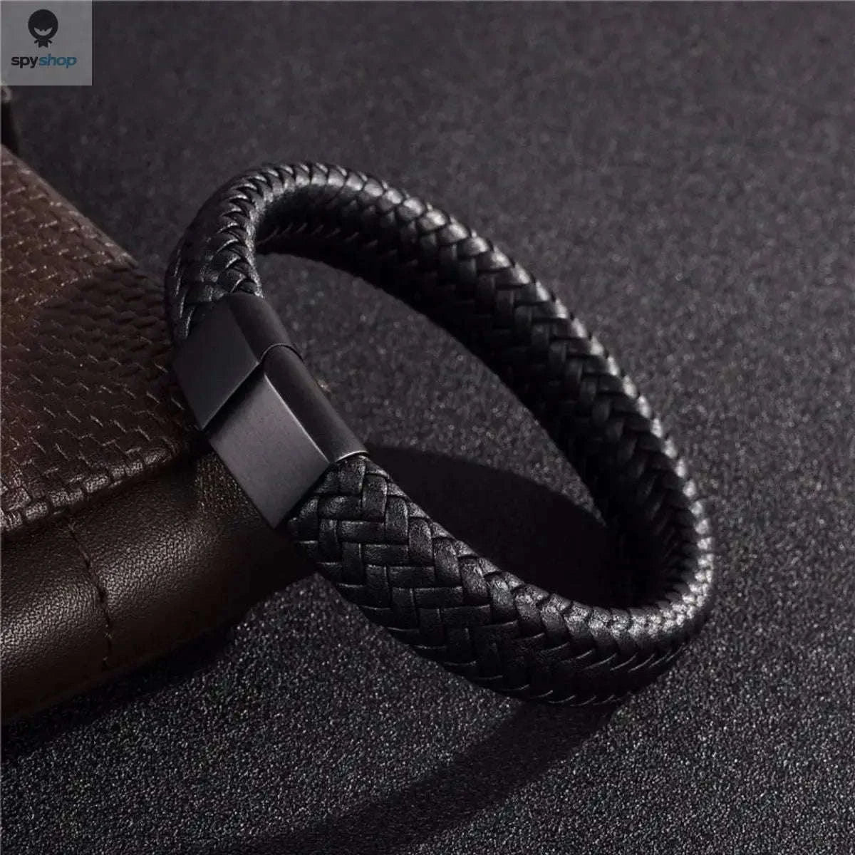 Retro Men's Leather Bracelet – Timeless Style and Rugged Everyday Wear-Black / 20cm / black