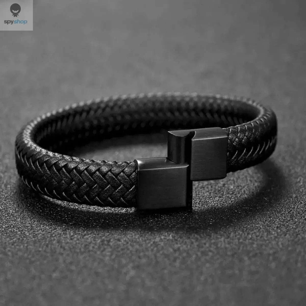 Retro Men's Leather Bracelet – Timeless Style and Rugged Everyday Wear-Black / 20cm / black