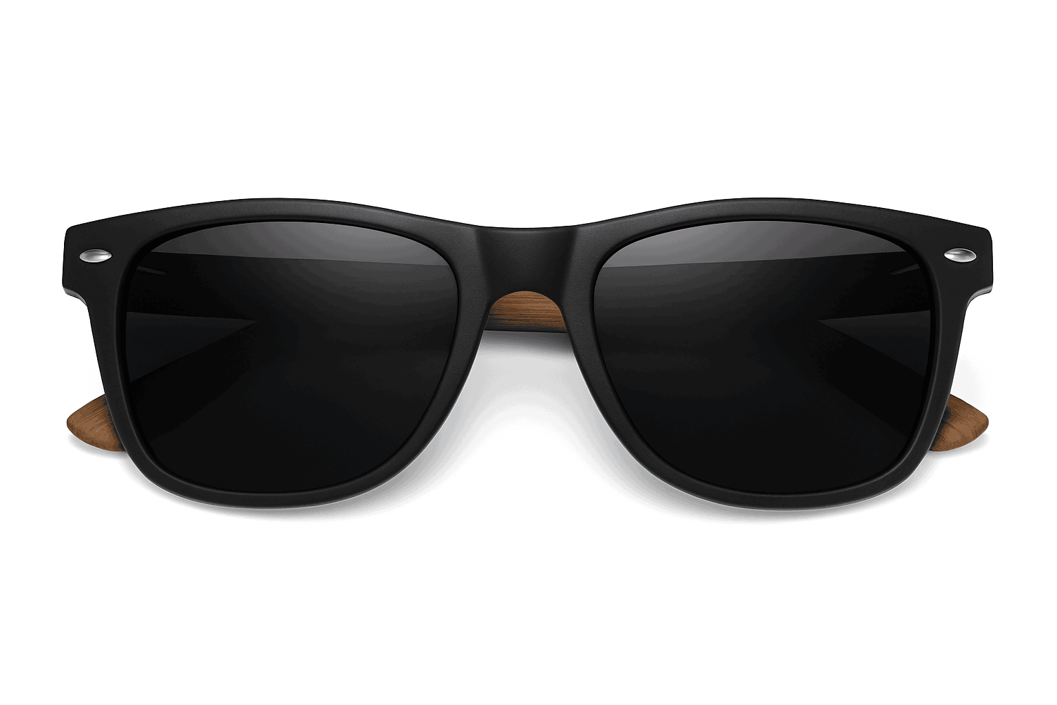Retro Walnut Wood Polarized Sunglasses UV400 Anti-Blue Pilot Style-Anti Blue