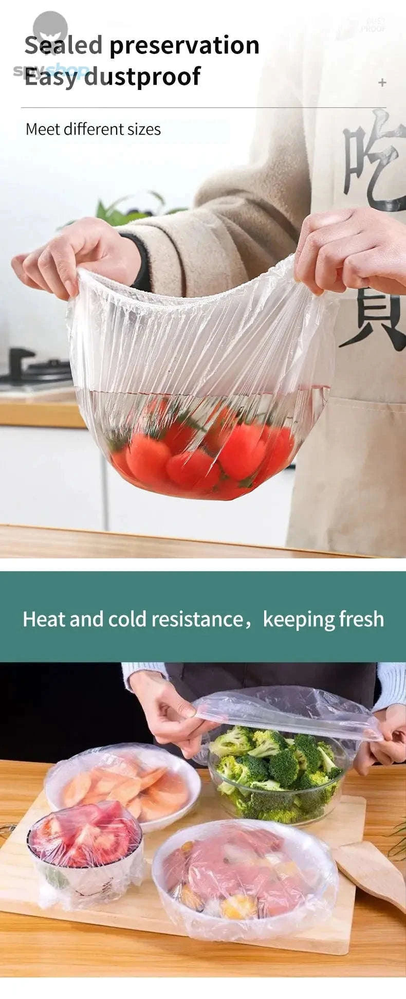 Reusable Bowl Covers – Stretchable, Eco-Friendly Food Protection for Everyday Use-50pcs