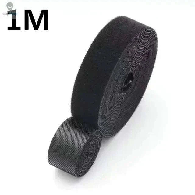 Reusable Cable Organizer Tape for Neat, Tangle-Free Cords-Black-3m