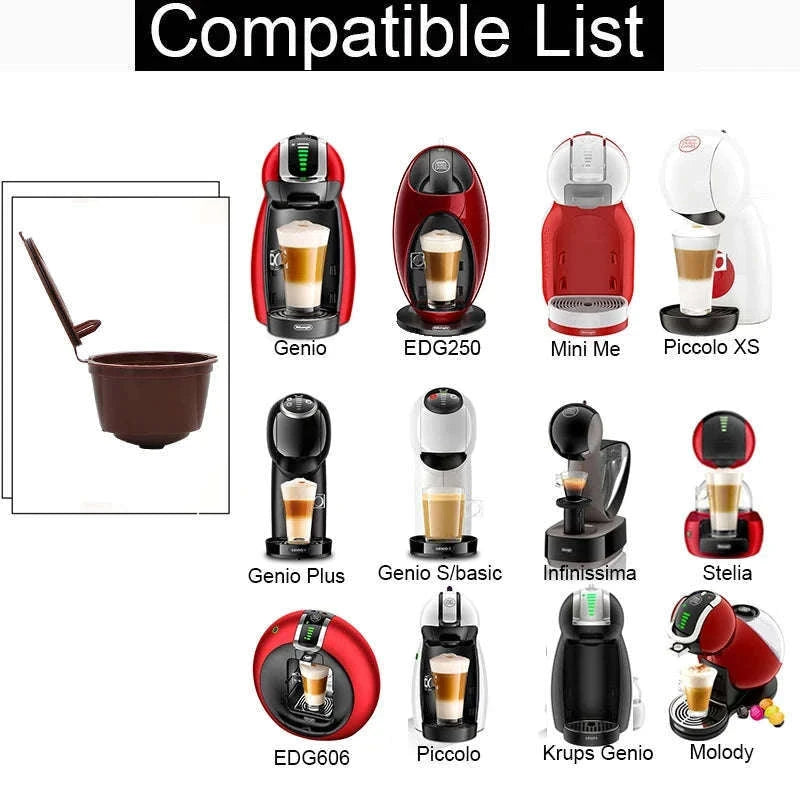 Reusable Coffee Capsule Set for Dolce Gusto-black