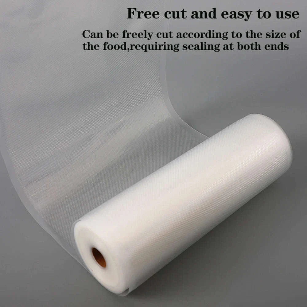 Reusable Food Vacuum Sealer Bags Roll – 500cm BPA‑Free for Sous Vide & Meal Prep-1 Rolls / 12cm x 500cm