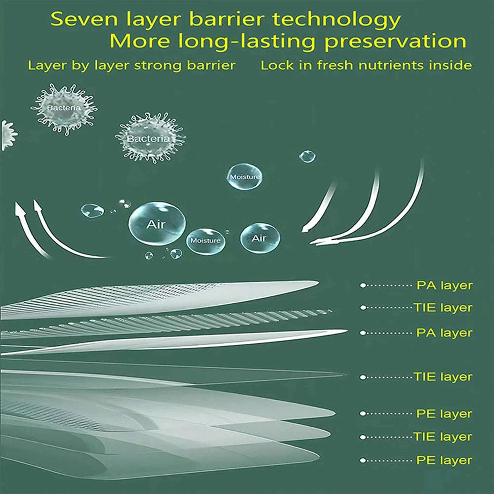 Reusable Food Vacuum Sealer Bags Roll – 500cm BPA‑Free for Sous Vide & Meal Prep-1 Rolls / 12cm x 500cm