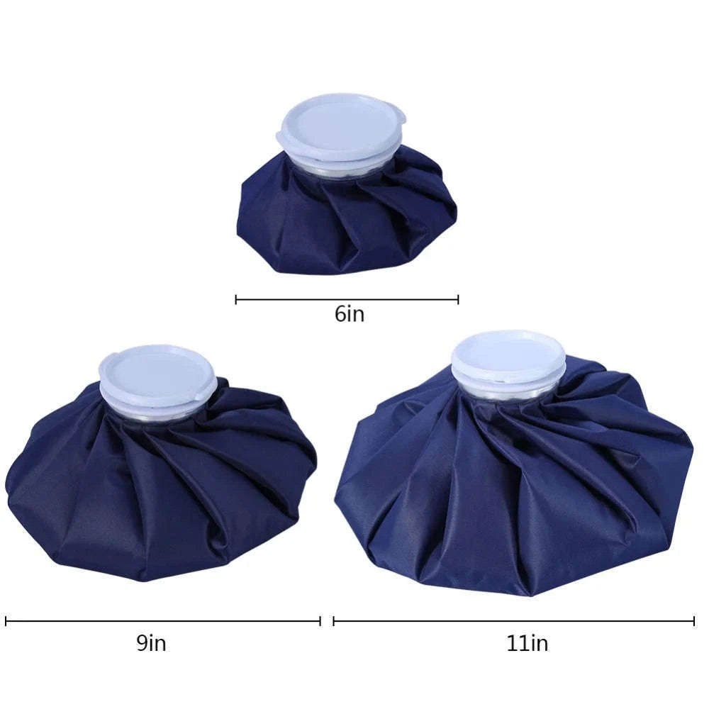 Reusable Hot & Cold Therapy Ice Bag Set (3 Sizes) for Pain Relief-Blue / 6 inch