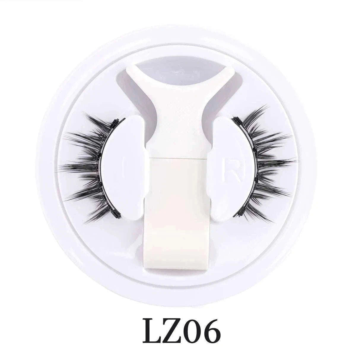 Reusable Magnetic False Eyelashes with Applicator Tweezers Set-1 Pair LZ04