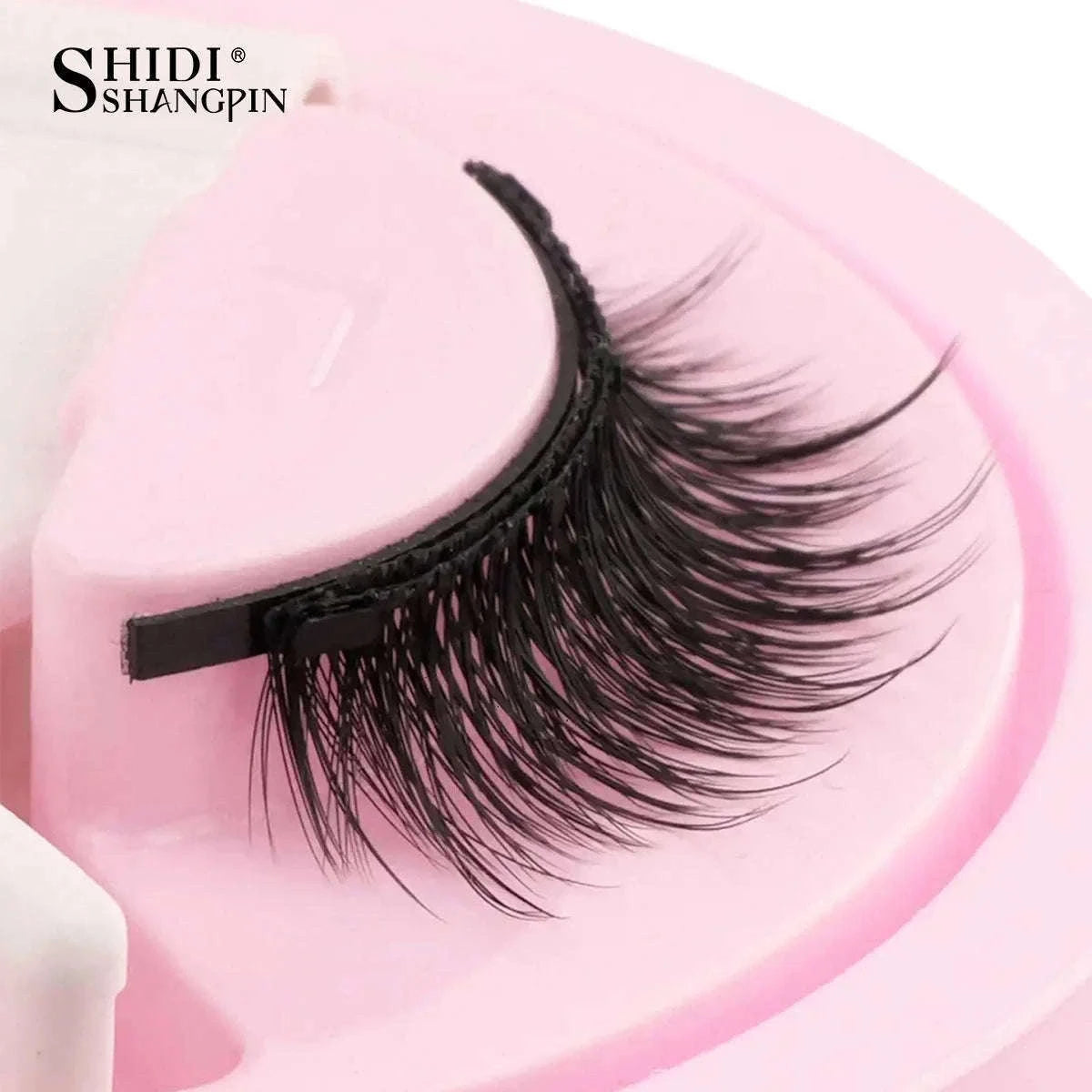 Reusable Magnetic False Eyelashes with Applicator Tweezers Set-1 Pair LZ04