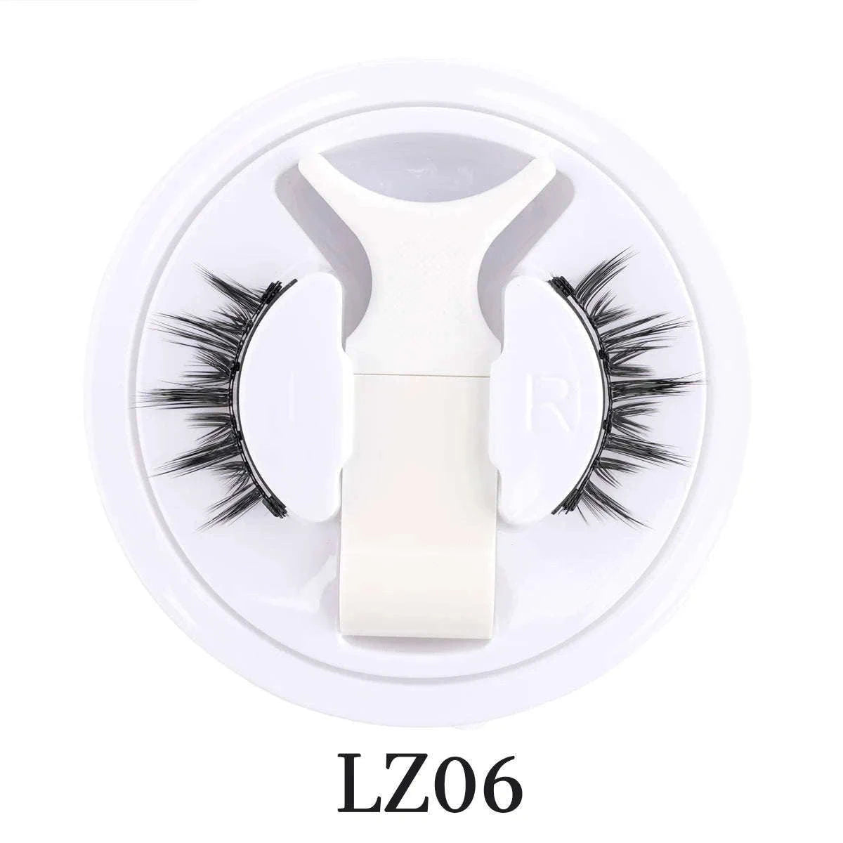 Reusable Magnetic False Eyelashes with Applicator Tweezers Set-1 Pair LZ04