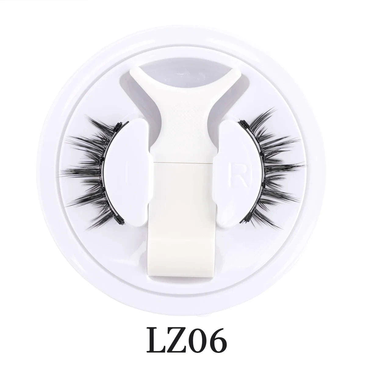 Reusable Magnetic False Eyelashes with Applicator Tweezers Set-1 Pair LZ04