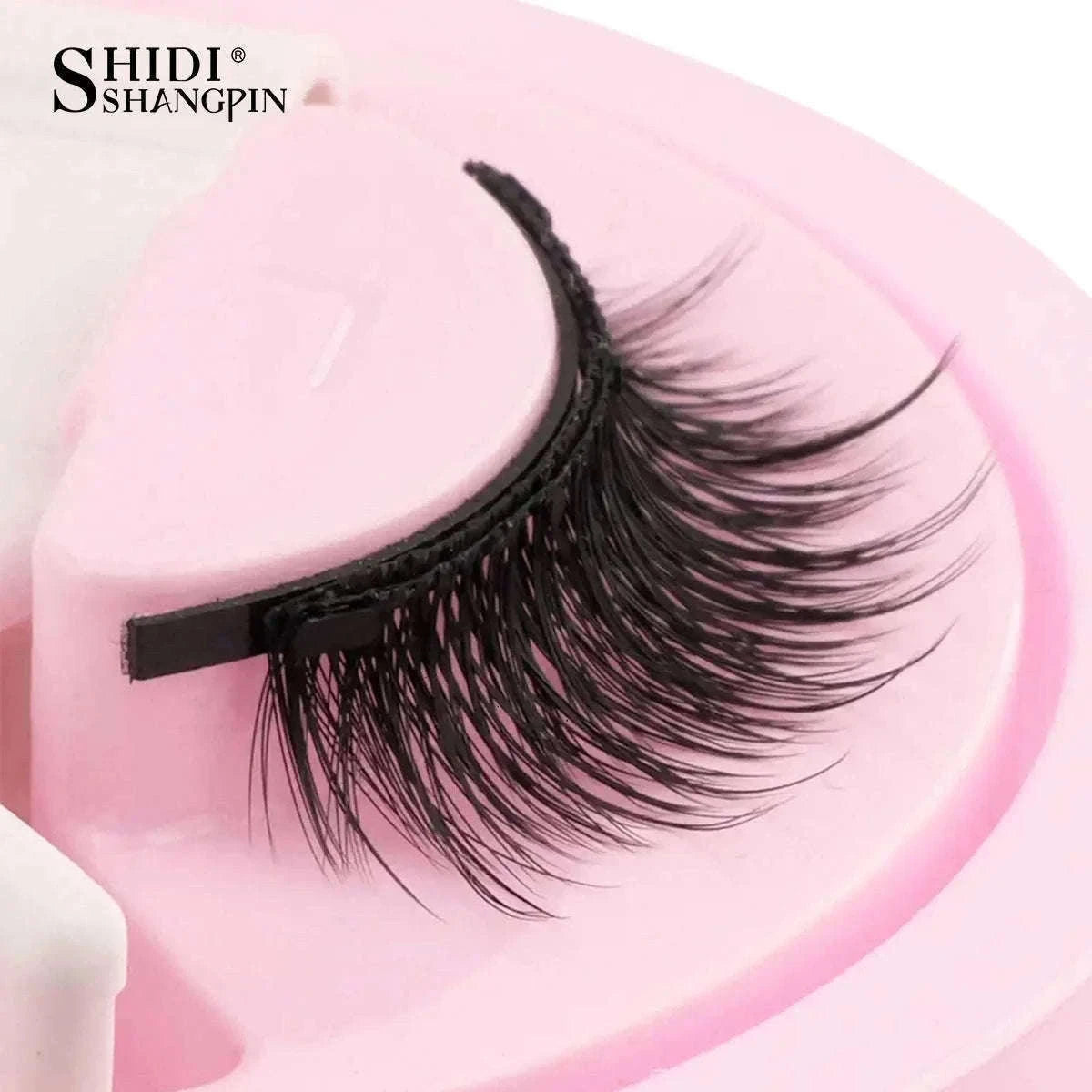Reusable Magnetic False Eyelashes with Applicator Tweezers Set-1 Pair LZ04