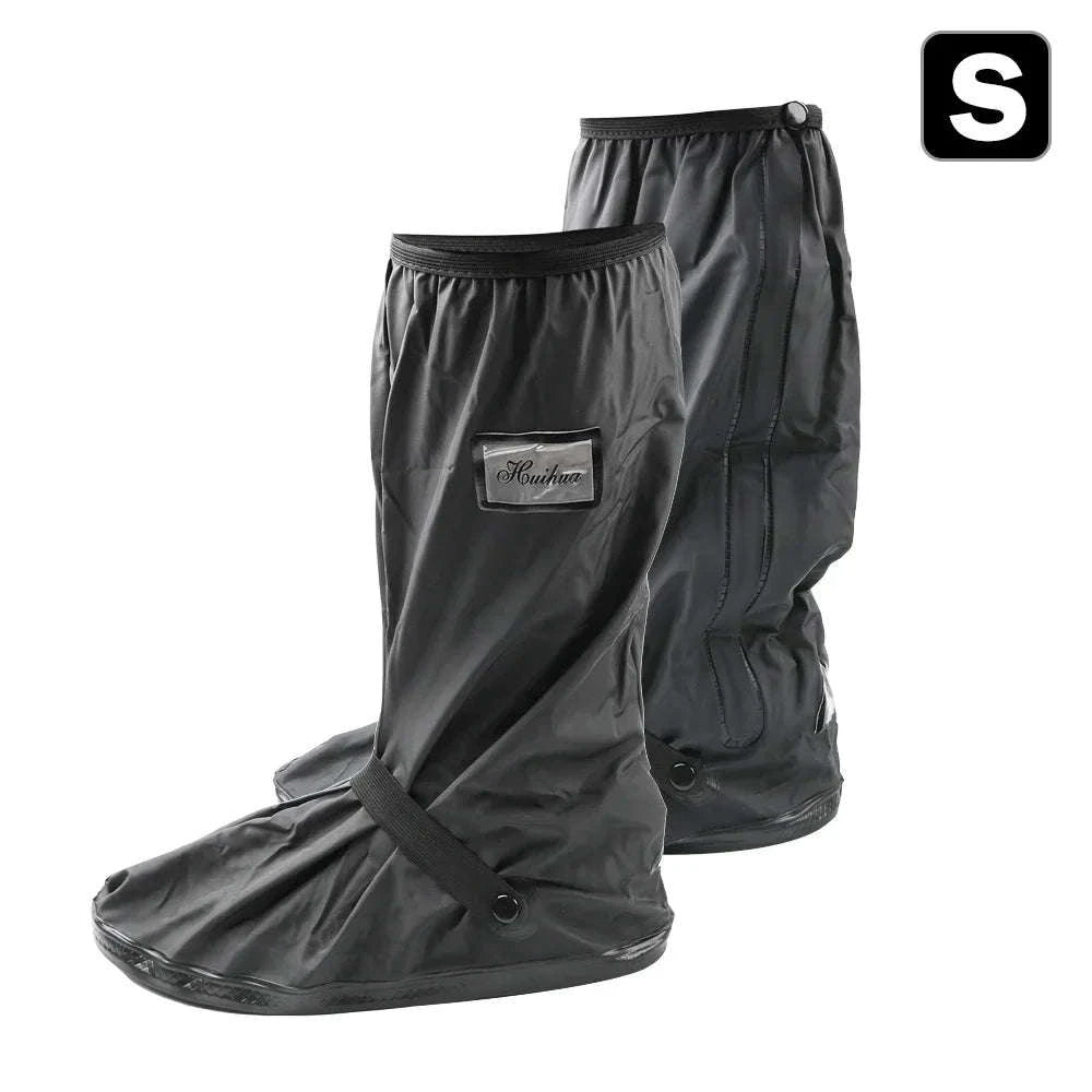 Reusable Motorcycle Rain Shoe Covers for Wet Weather Protection-XL