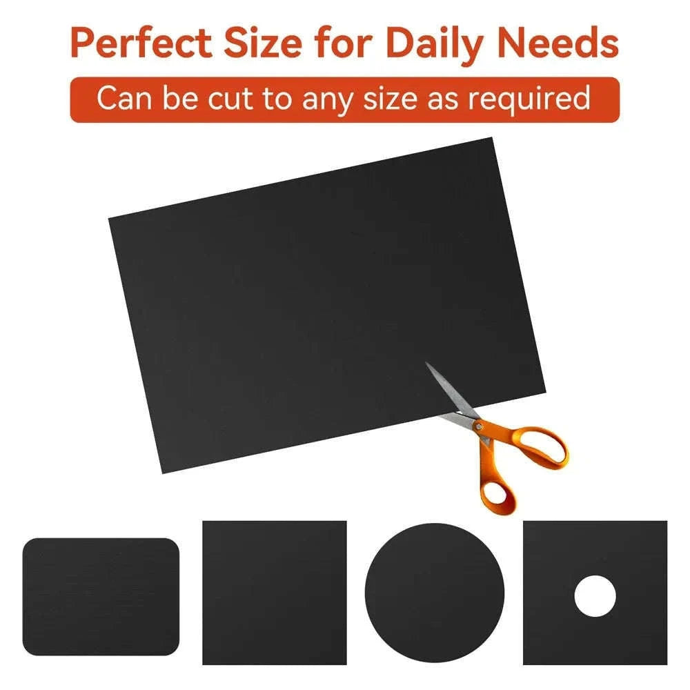 Reusable Non-Stick Oven Liner & Grill Mat-40X50cm-1Pc Black