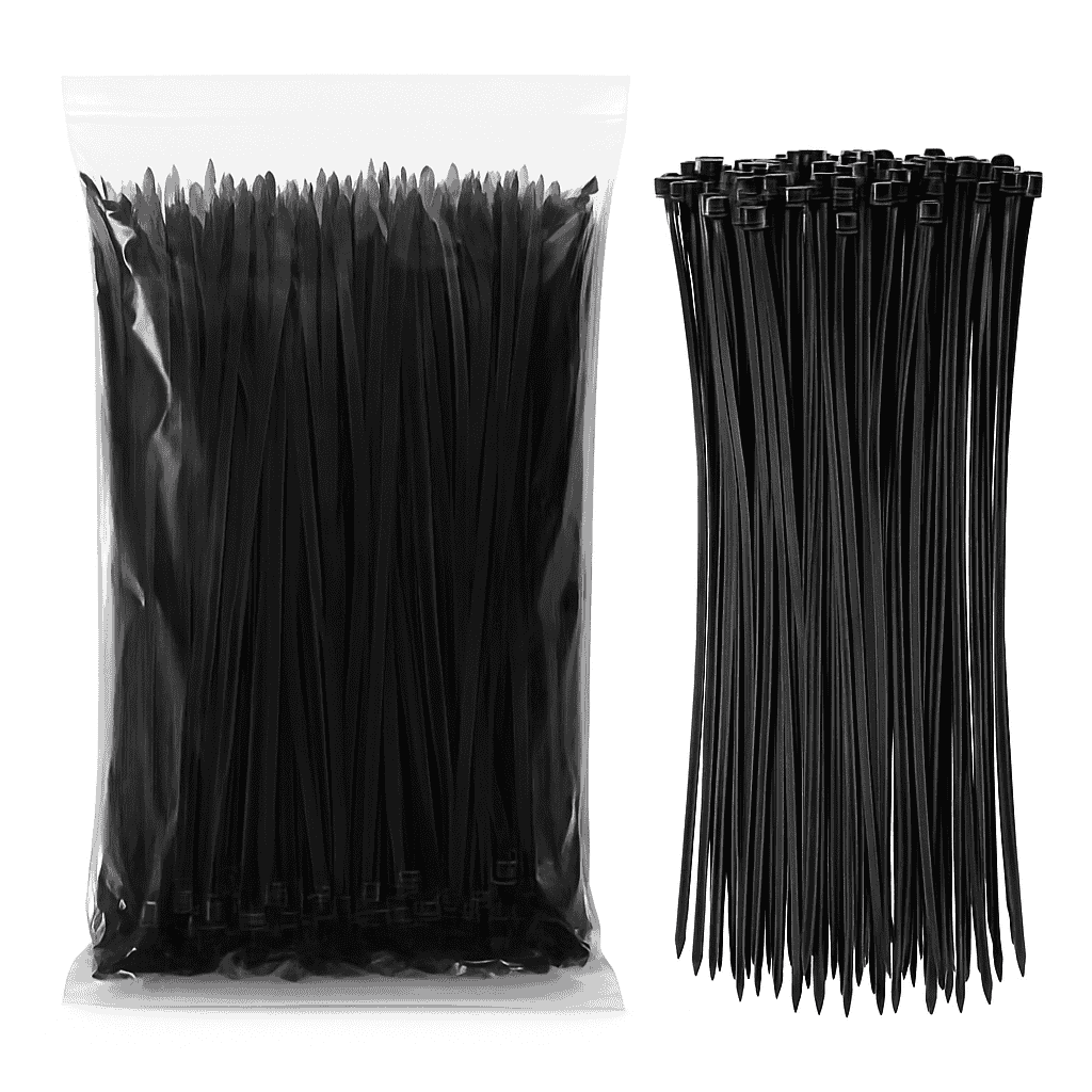 Reusable Nylon Cable Ties for Neat Cable Control-White(100Pcs) / 3x150mm