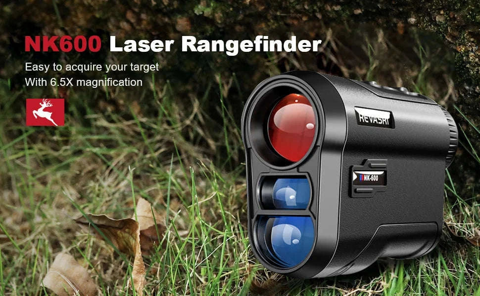 REVASRI 600M Golf Laser Rangefinder with Slope Compensation-Golf White / 1000M