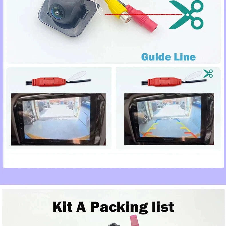 Reversing Camera for Suzuki Jimny 2018–2023 OEM Plug & Play-KitB / China Mainland
