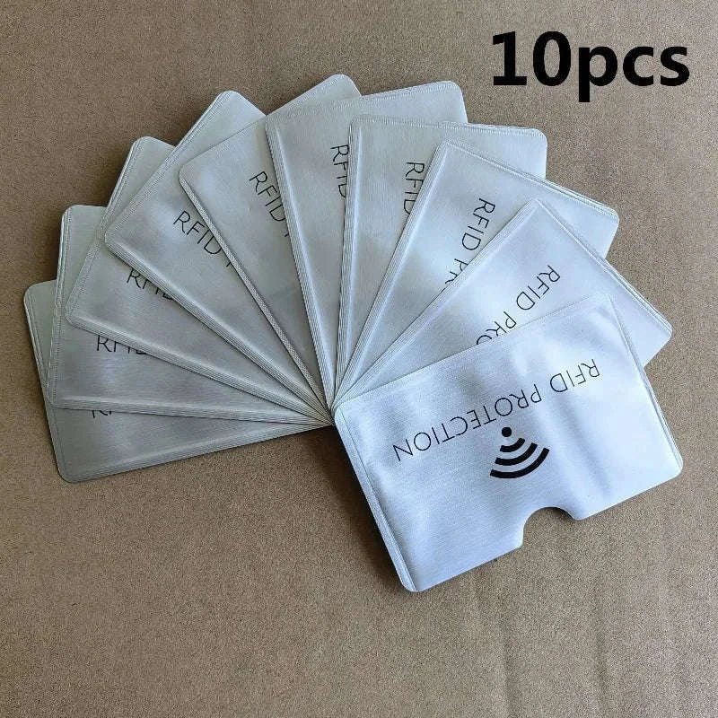 RFID Blocking Card Holder – 10 Aluminum Sleeves-10pcs