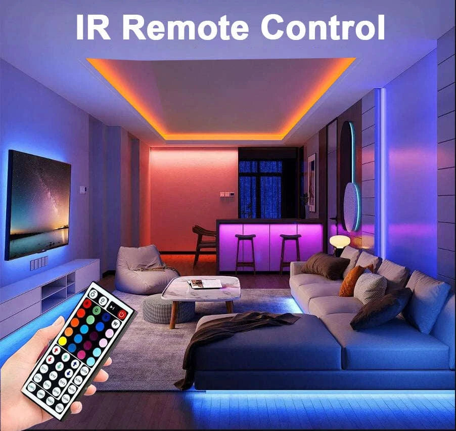 RGB LED Strip Lights for Vibrant Home Ambiance-APP 44 key / 15m