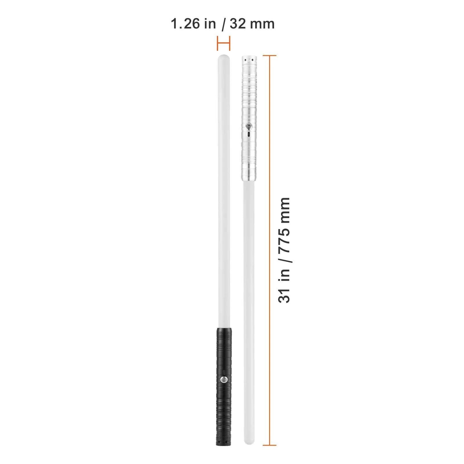 RGB Lightsaber with Sound Effects & Metal Handle Rechargeable-44inch 1pc / United States