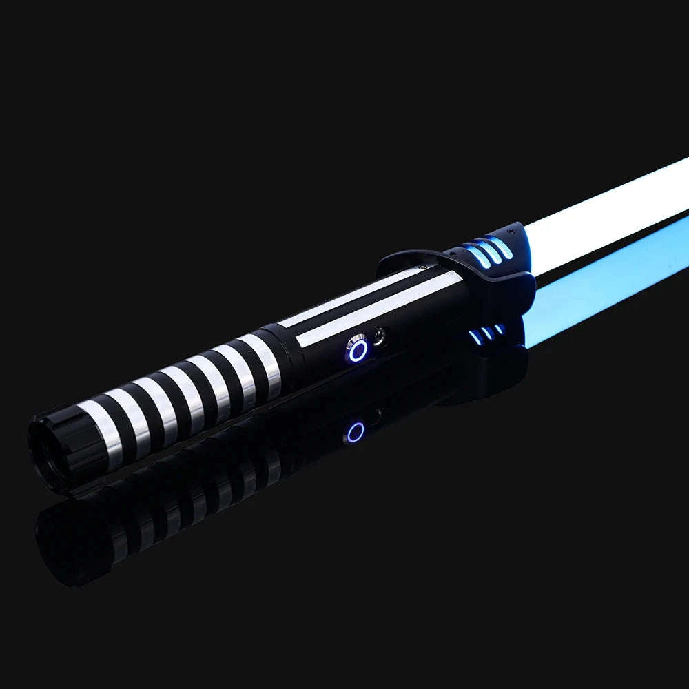 RGB Metal Lightsaber Dueling Laser Sword-Type 9 Black RGB