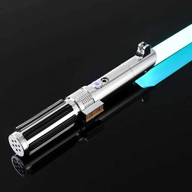 RGB Metal Lightsaber with Sound, USB Charging, Removable Blade-Type 9 Gold RGB