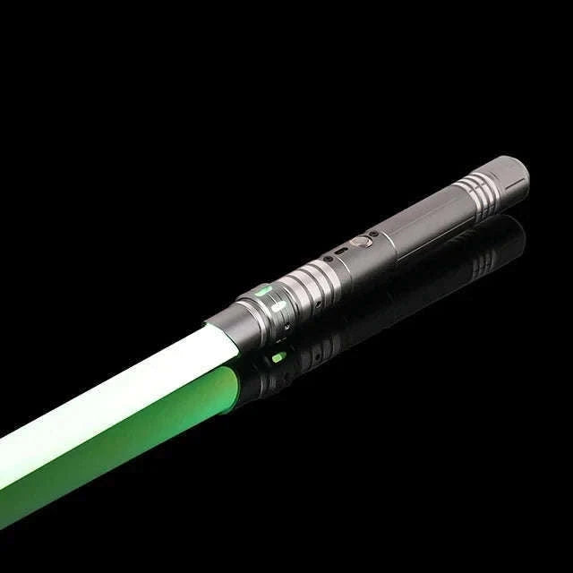 RGB Metal Lightsaber with Sound, USB Charging, Removable Blade-Type 9 Gold RGB
